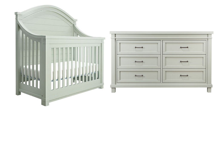 Baby Appleseed Rowan Arch Top Convertible Crib - Sage
