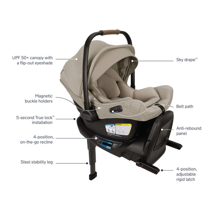 Nuna PIPA Aire RX Infant Car Seat W/ Relx Base