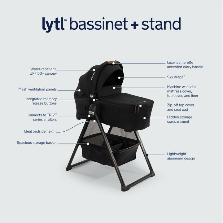 Nuna TRIV & SWIV Bassinet + Stand