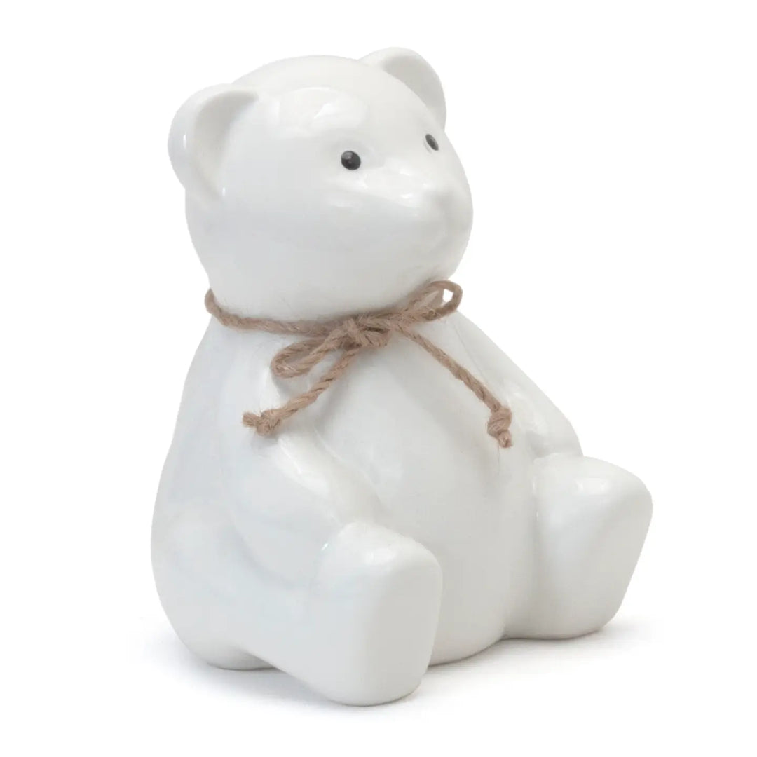 Teddy Bear Bank White