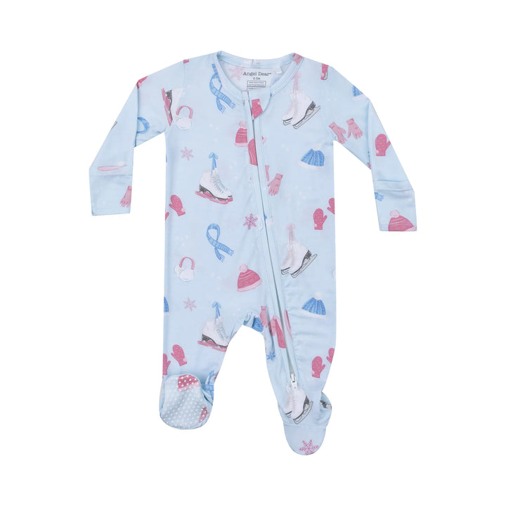 Angel Dear 2 Way Zipper Footie- ice Skating