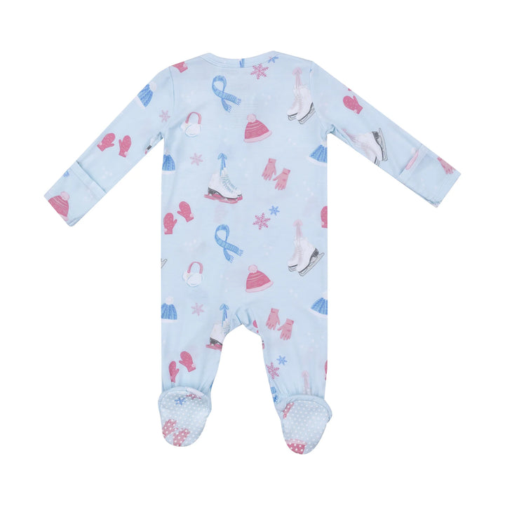 Angel Dear 2 Way Zipper Footie- ice Skating