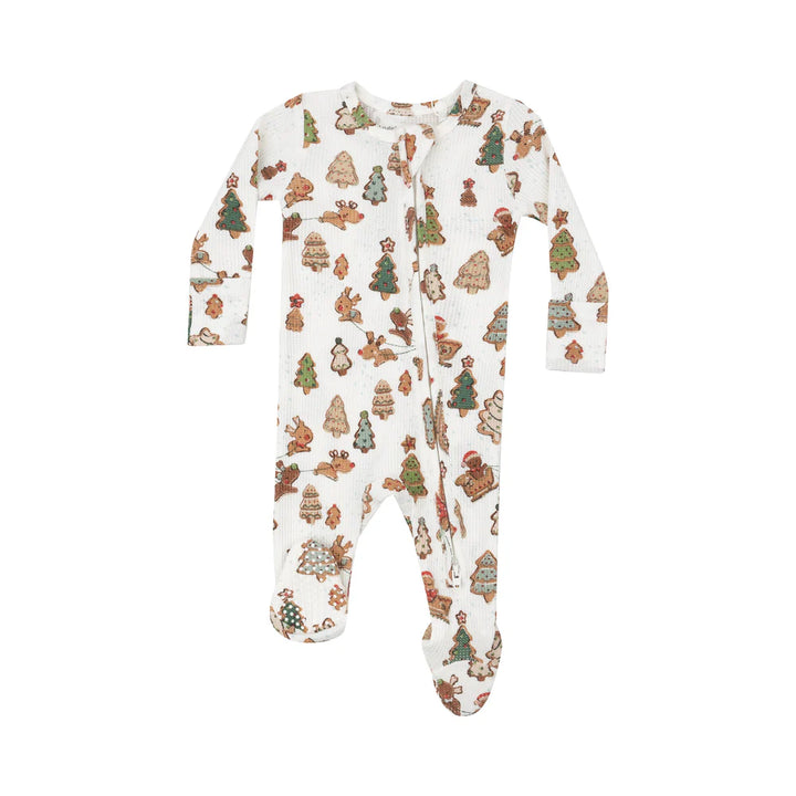 Angel Dear 2-Way Footie - Gingerbread Sleigh Ride