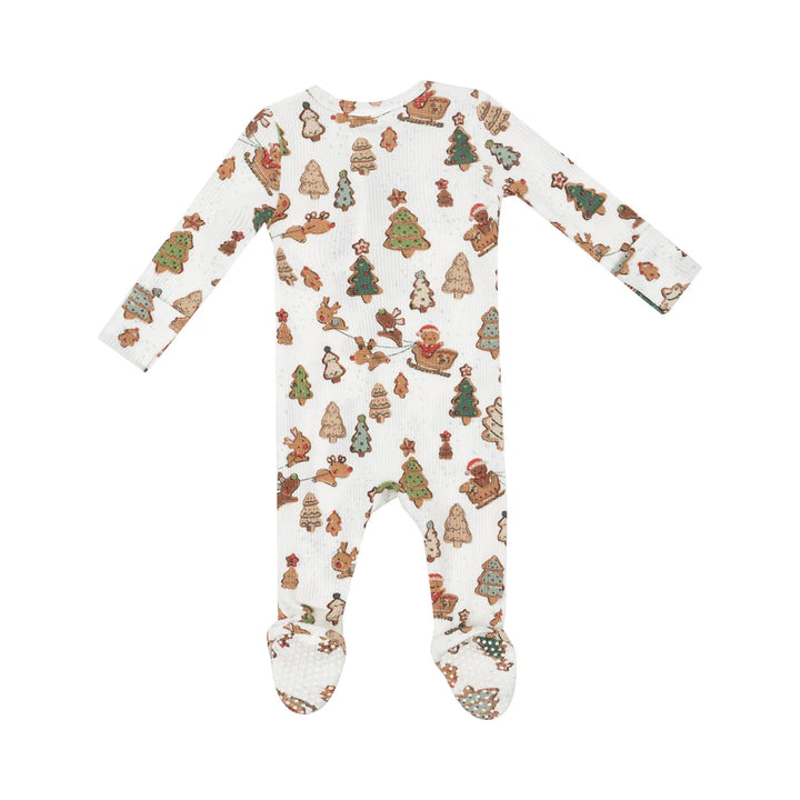 Angel Dear 2-Way Footie - Gingerbread Sleigh Ride