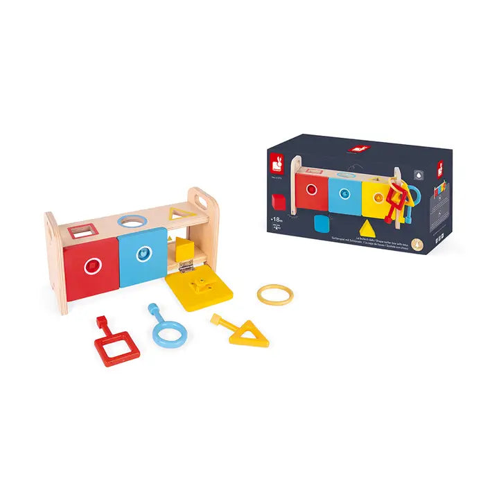 Wooden Essential Shape Sorter w/Keys