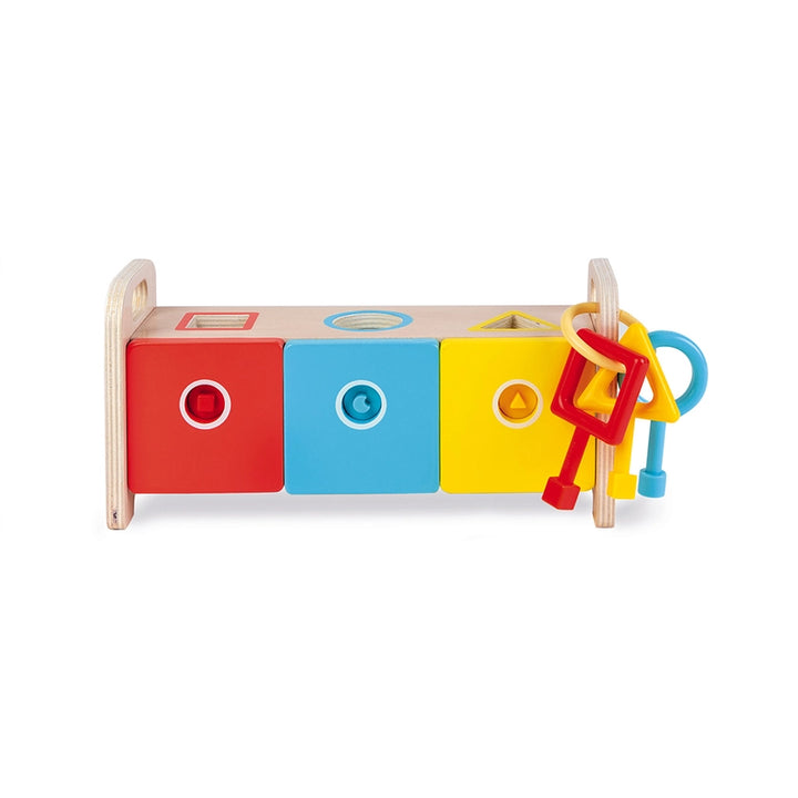 Wooden Essential Shape Sorter w/Keys
