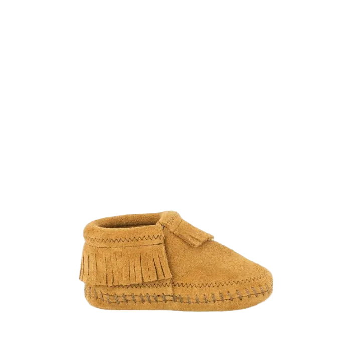 Minnetonka Suede Fringe Riley Bootie
