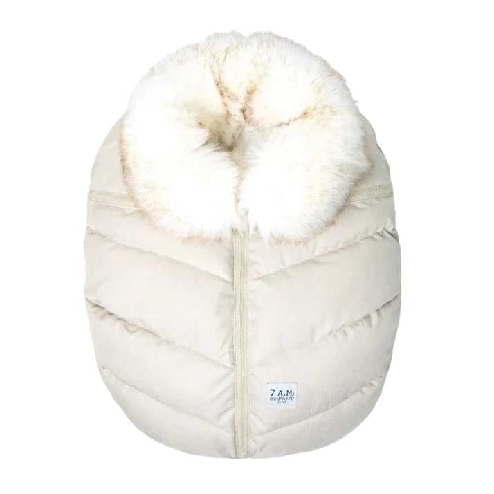 7AM Enfant Faux Fur Car Seat Cocoon