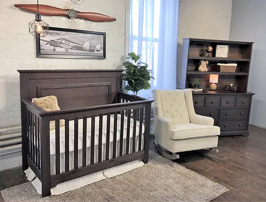 William Straight Panel Convertible Crib - August Child