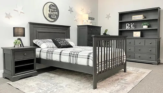William Straight Panel Convertible Crib - August Child
