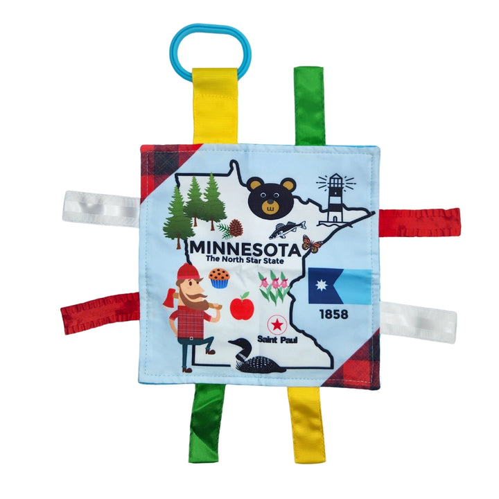 Minnesota State Crinkle Tag Square