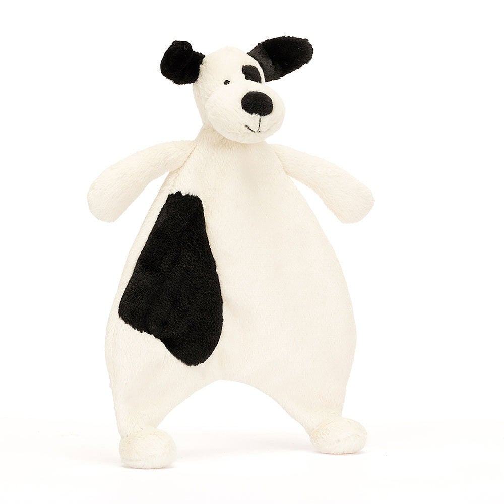 Jellycat Bashful Black & Cream Puppy Comforter – Baby Grand