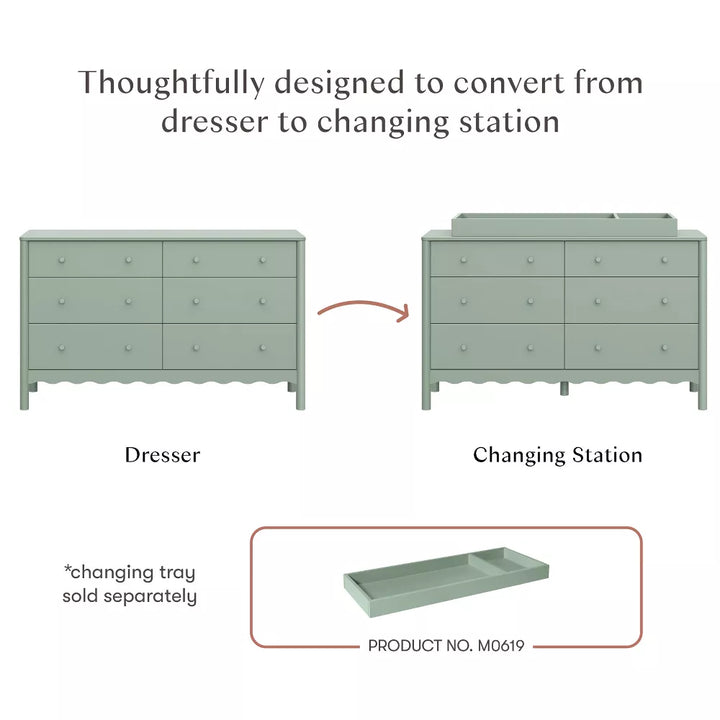 Babyletto Swell 6-Drawer Dresser -  Assembled