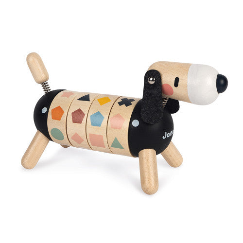 Janod Sweet Cocoon Shapes and Colors Dog