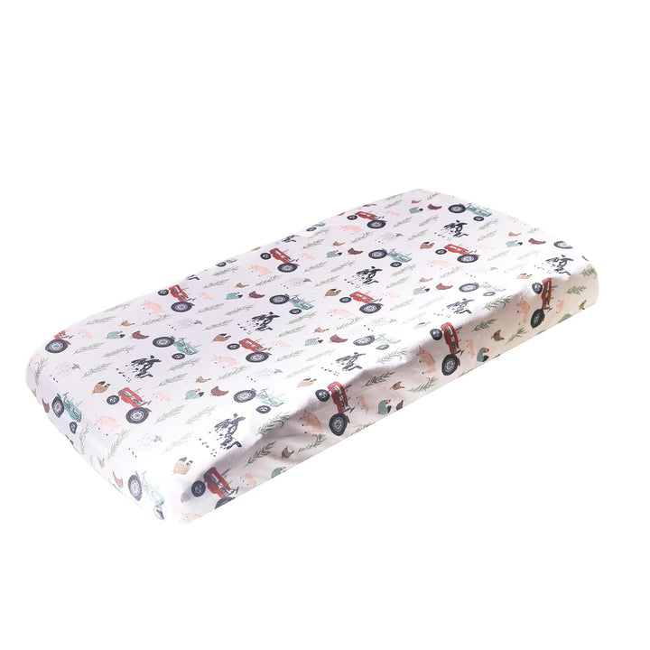 Copper Pearl Premium Knit Diaper Changing Pad Cover- Jo