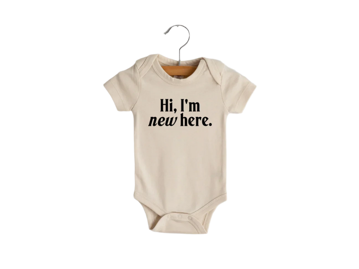 Gladfolk Hi I'm New Here Bodysuit