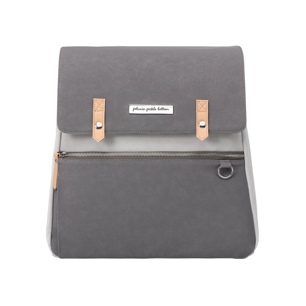 Petunia Meta Backpack Grey Pearl Nubuck Leatherette – Baby Grand display picture 1