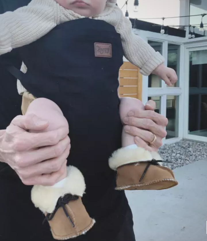 Minnetonka Cozy Sheepskin Suede Booties