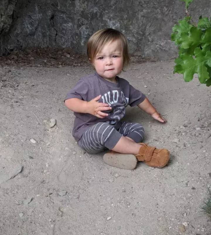 Minnetonka Suede Fringe Bootie with Strap - Brown