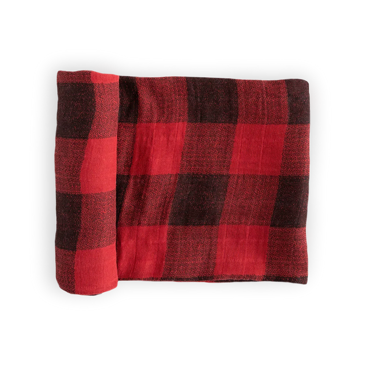 Cotton Check Muslin Swaddle Blanket