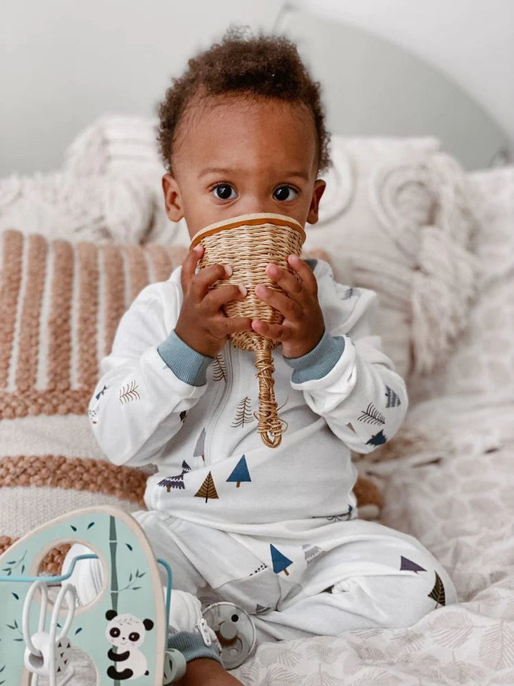 Zippyjamz Organic Cotton Footie - "Yeti to Love You"