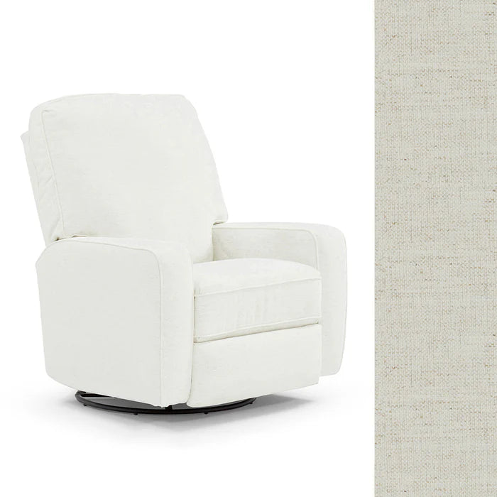 Best Chairs Finn Swivel Glider Recliner - Crypton Snow (28567)