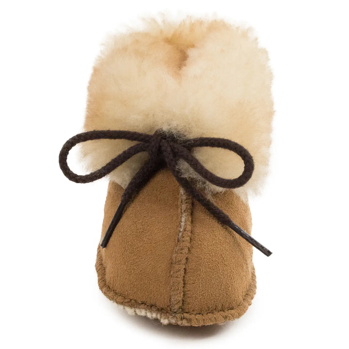 Minnetonka Cozy Sheepskin Suede Booties