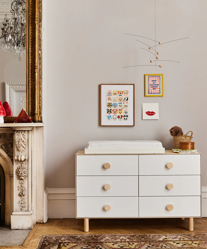 Dot 6-Drawer Dresser - Oeuf