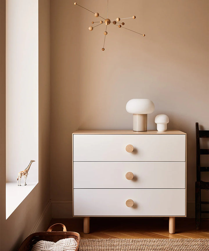 Dot 3-Drawer Dresser - Oeuf