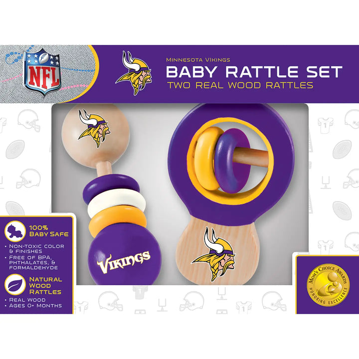 Minnesota Vikings - Baby Rattle Set