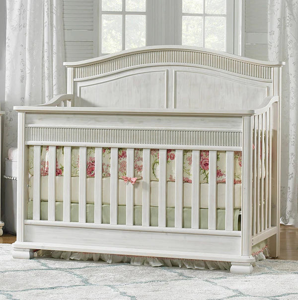 Dolce Babi Florenza Nursery Set - Crib and Dresser Set With Toddler Rail and Changer Top