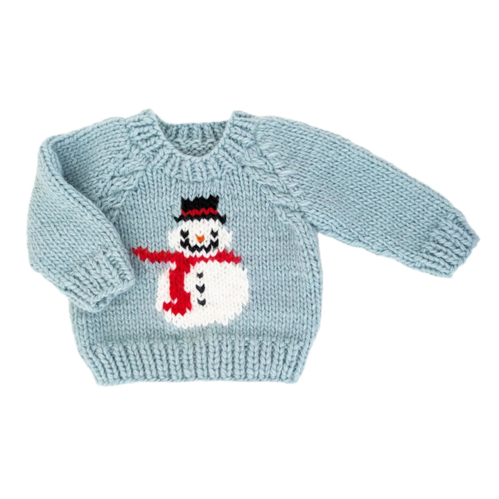 Frosty Snowman Handknit Sweater