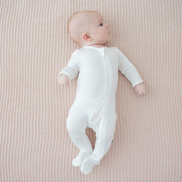 Kyte Baby Zipper Footie - Cloud