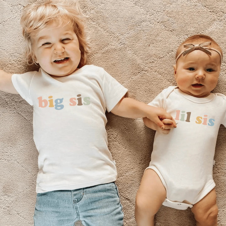 Finn + Emma Toddler Graphic Tee - Big Sis