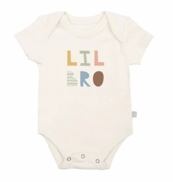 Finn + Emma Organic Baby Onesie - Lil Bro