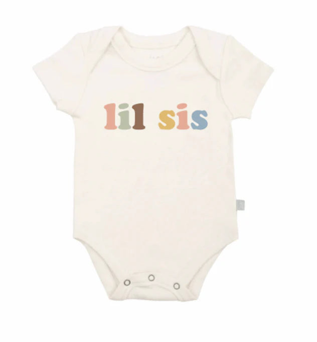 Finn + Emma Organic Baby Onesie - Lil Sis