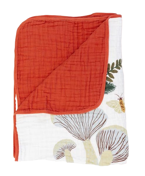 Clementine Baby Mushroom  Muslin Quilt