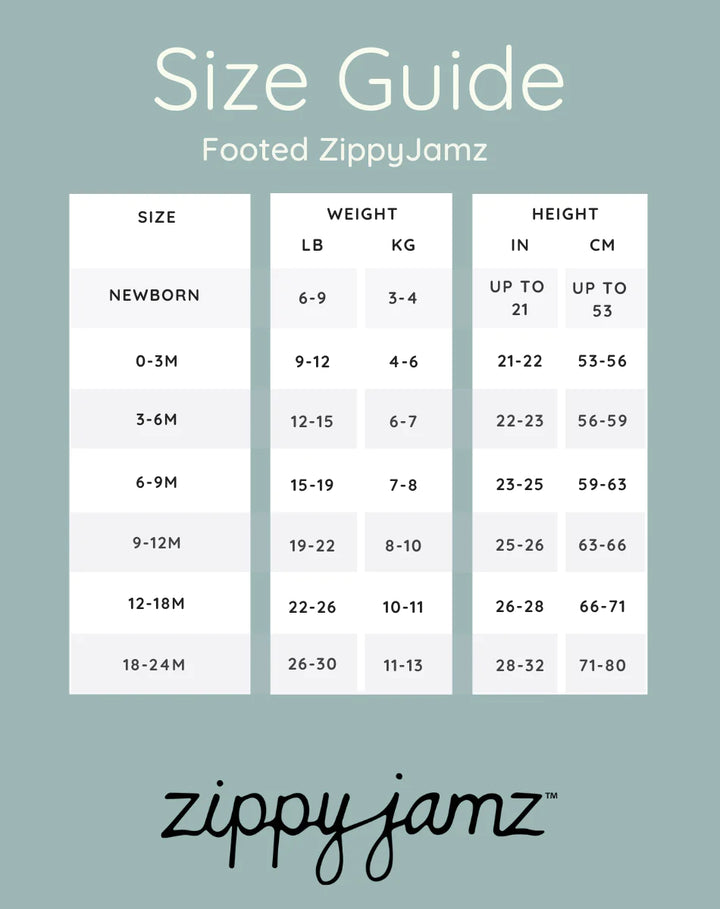 Zippyjamz Organic Cotton Footie - Love you "FirEver"