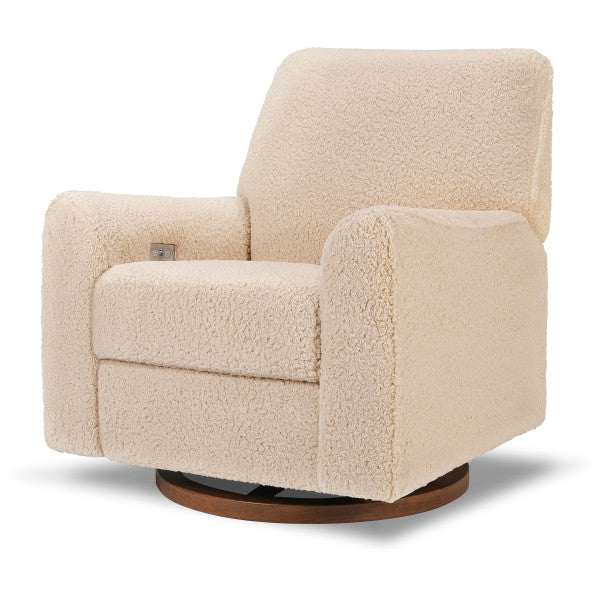 Nursery Works Sunday Power Swivel Recliner Sherpa