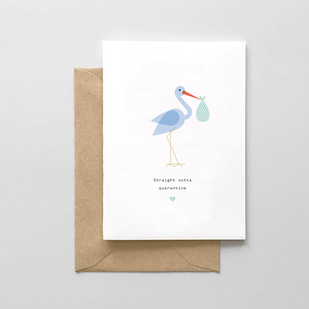 Greeting Card - Stork