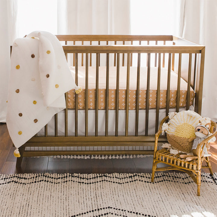 Copper Dash Kendi Cotton Crib Sheet