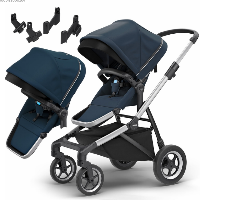 Thule Sleek Double Stroller Baby Grand