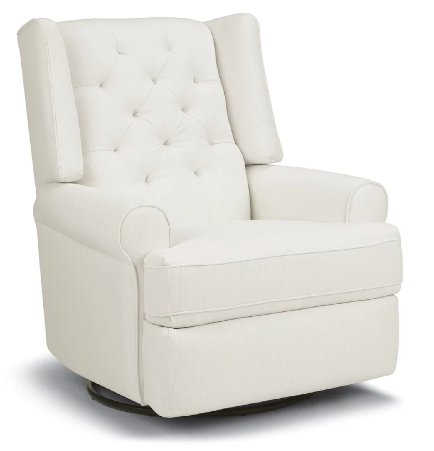 Best Chairs Kendra Tufted Swivel Glider Recliner Baby Grand