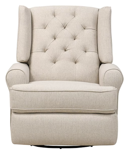 Best Chairs Kendra Tufted Swivel Glider Recliner