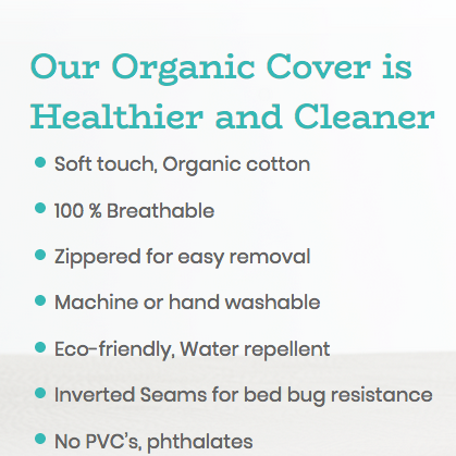 Bundle of Dreams Genius 2-Stage Deluxe 100% Breathable Mattress with Organic Cover