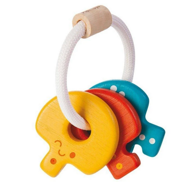Plan Toys Wood Key Rattle