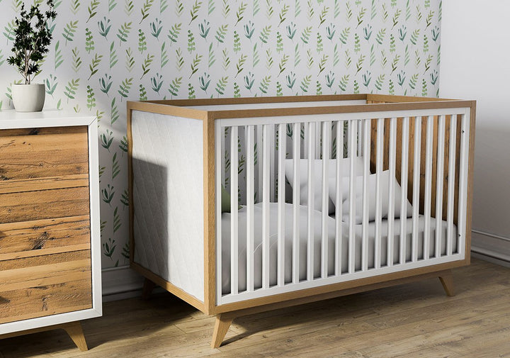 Romina Uptown Classic Crib with Tufted Panels