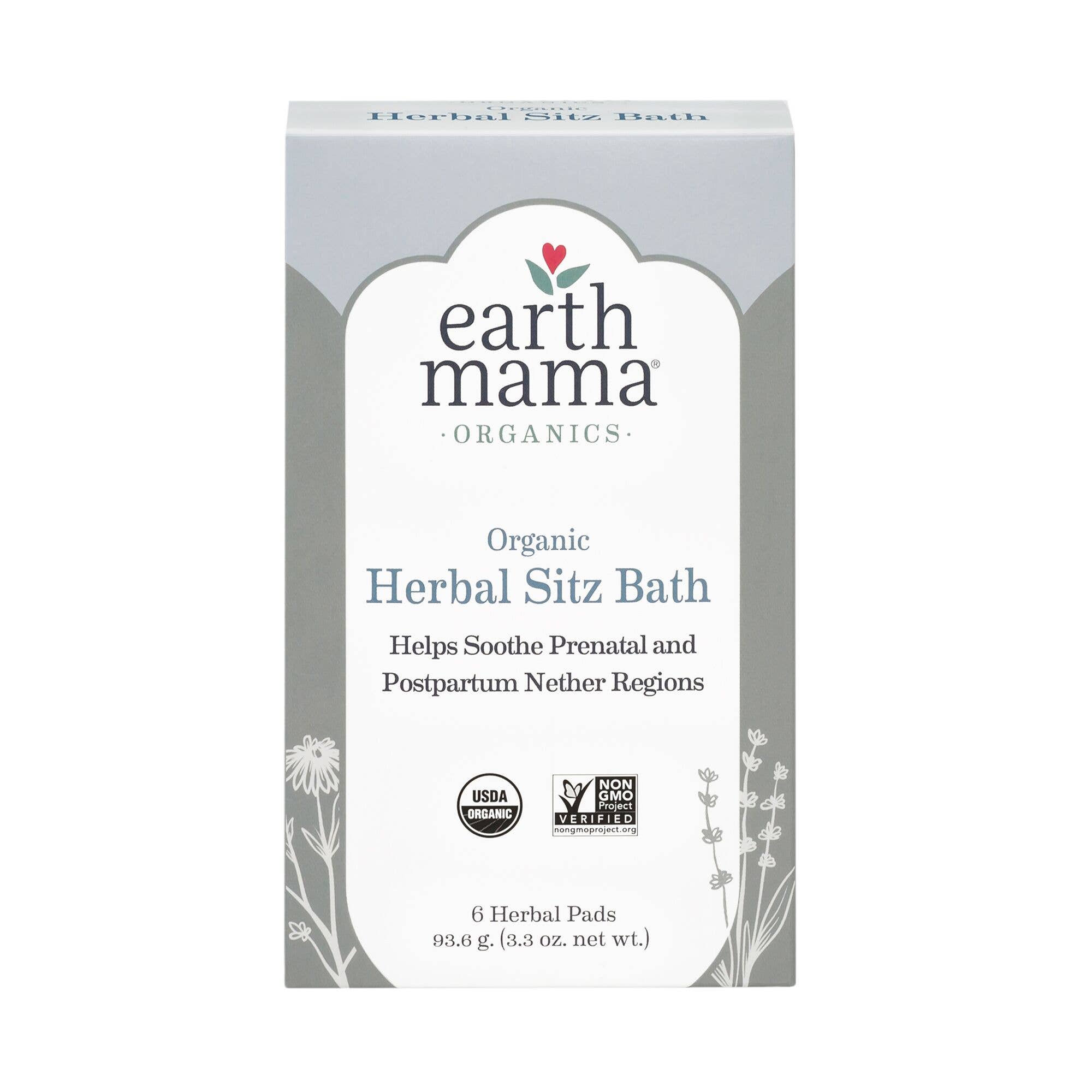 Earth Mama Postpartum Collection in White | Cotton