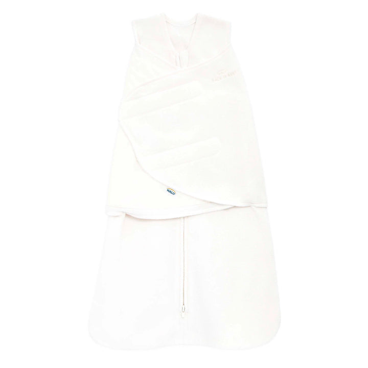 Halo SleepSack Swaddle-  Cream Micro Fleece 3.0
