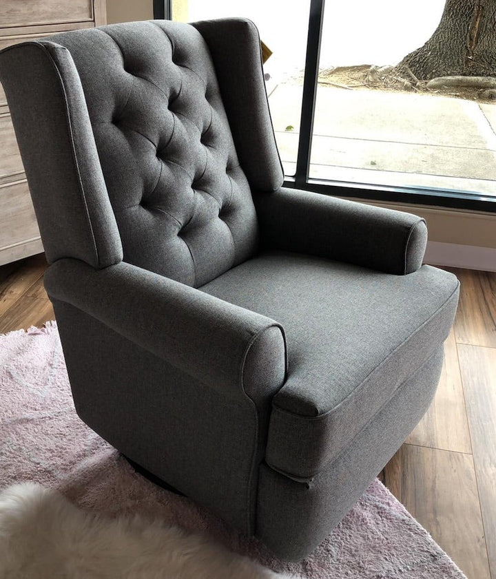 Best Chairs Kendra Tufted Swivel Glider Recliner